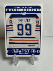 1999-20 Upper Deck Victory Enter To Win Jersey Card Wayne Gretzky Oilers